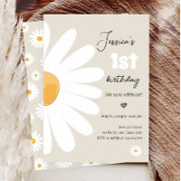 Daisy Retro Boho Party Sand Girl Erster Geburtstag