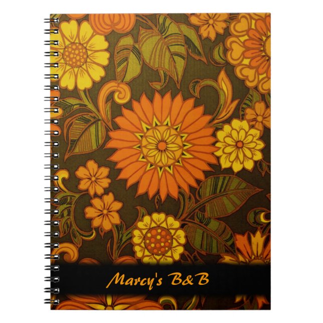 Daisy Retro Print Custom Notebooks Notizblock (Vorderseite)