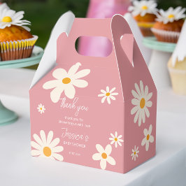 Daisy Retro rosa Wüste Baby Dusche boho Geschenkschachtel