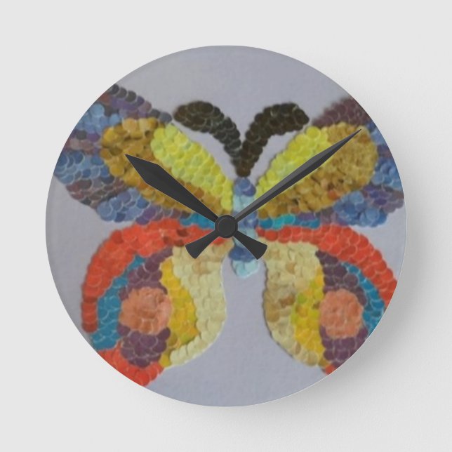Daisy Runde Wanduhr (Vorderseite)
