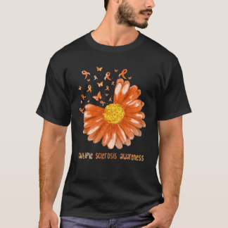 Daisy Schmetterling Oranges Band Multiple Sklerose T-Shirt