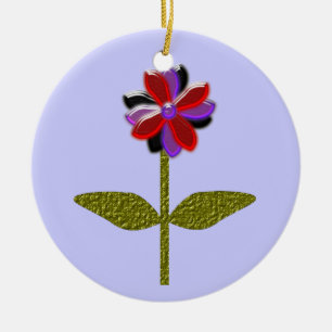 Daisy Shining Plastic Custom Geburtstag Keramikornament