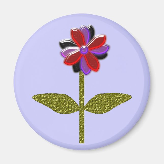 Daisy Shining Plastic Magnet (Vorne)