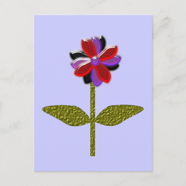 Daisy Shining Plastic Postcard Postkarte (Vorderseite)