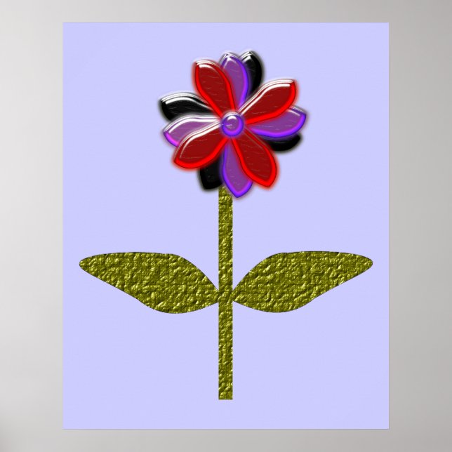 Daisy Shining Plastic Print Poster (Vorne)