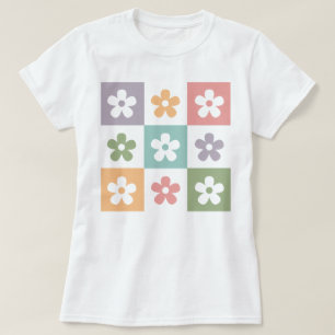 Daisy Shirt, Daisy Gift, Retro Daisy T - Shirt, Fl T-Shirt