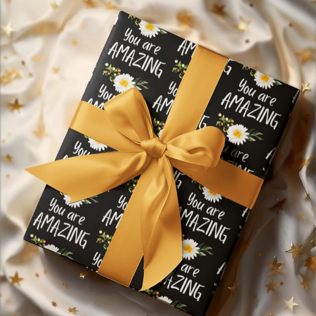 Daisy Sie sind Phantastische Papierblätter Geschenkpapier Set (Let someone know how amazing they are with these daisy wrapping paper sheets! )