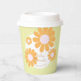 Daisy Simple Baby Dusche Green Pappbecher
