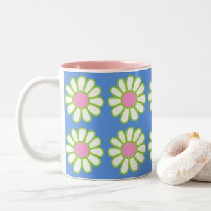Daisy Simple Blue Zweifarbige Tasse