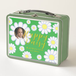 Daisy Simple Foto Green Metall Brotdose