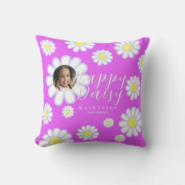 Daisy Simple Foto Violet Kissen