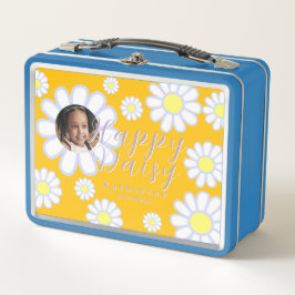 Daisy Simple Foto Yellow Metall Brotdose