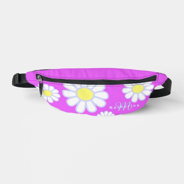Daisy Simple Monogram Violet Bauchtasche (Vorderseite)