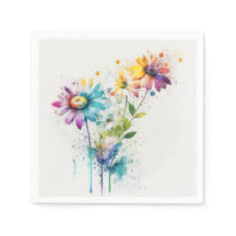 Daisy Spatter, lebhafte Farben,