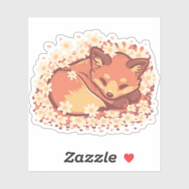 Daisy Spring Fox Aufkleber