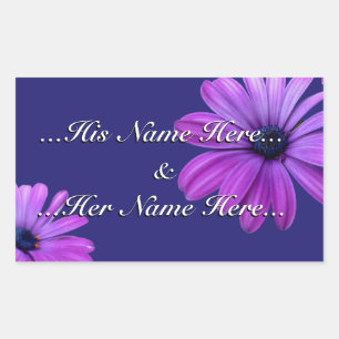 Daisy Stickers Personalisiert Blue Daisy Stickers