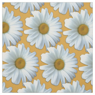 Daisy Stoff Yellow Daisy Fabric Cotton oder Poly