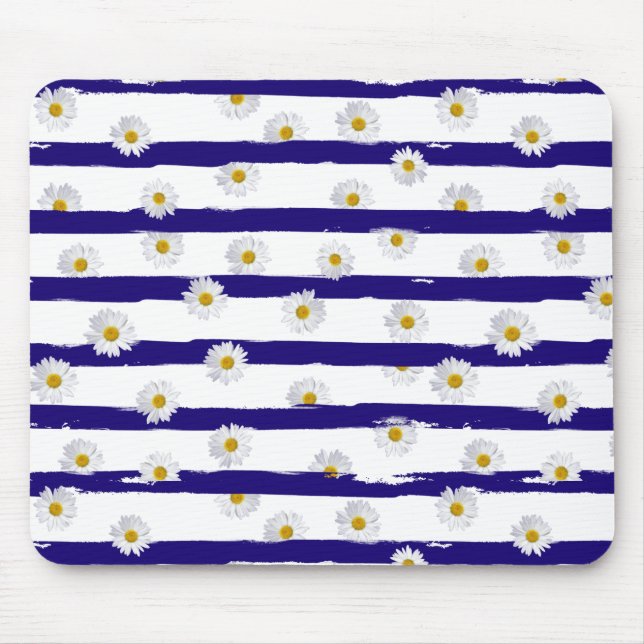 Daisy Stripes Mousepad (Vorne)