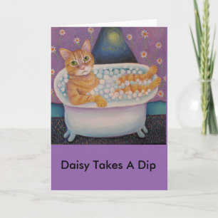 Daisy Taks A Dip Karte