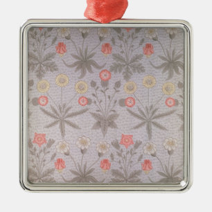 Daisy Tapetenentwurf Silbernes Ornament