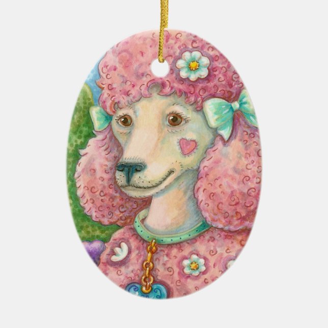DAISY The Pink Poodle URLAUB ORNAMENT (Vorne)