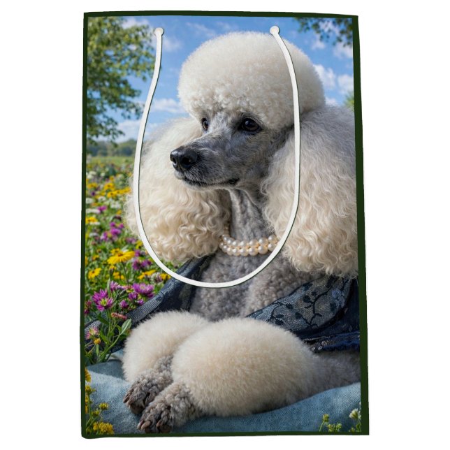 Daisy The Poodle  Mittlere Geschenktüte (Vorderseite)