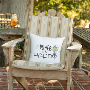 DAISY THEMA OUTDOOR GLÜCKLICH PILLOW KISSEN