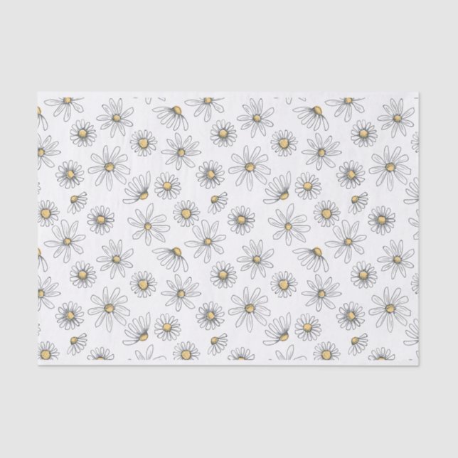 Daisy Tissue Paper Seidenpapier (Vorderseite)