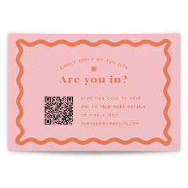 Daisy-UAWG mit QR-Code RSVP Karte