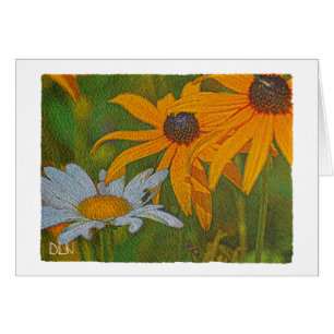 Daisy und Black Mit Augen Susans/Aquarell-Look