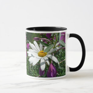 Daisy und Fireweed-Wildblume Tasse