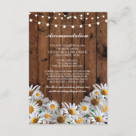 Daisy Unterkunft Wood Lights Hochzeitskarten Begleitkarte