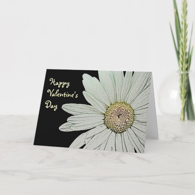 Daisy Valentine's Day Card Feiertagskarte (Vorderseite)