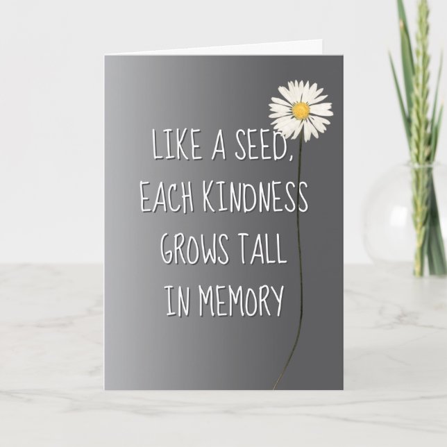 Daisy Vielen Dank Karte (Vorderseite)