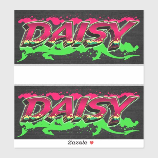 Daisy Vorname Name Graffiti Aufkleber Sticker (Blatt)