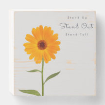 Daisy-Wald mit Sprichwort