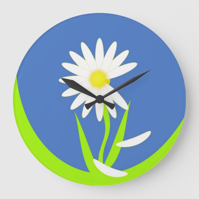 Daisy Wall Clock Große Wanduhr (Vorderseite)