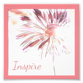 Daisy-Wanddekor inspiriert Fotodruck