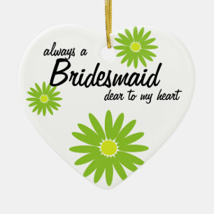 Daisy Wedding Bridesmaid Keramikornament