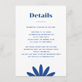 Daisy Wedding Enclosure Card Begleitkarte