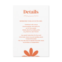 Daisy Wedding Enclosure Card