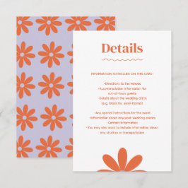 Daisy Wedding Enclosure Card Begleitkarte