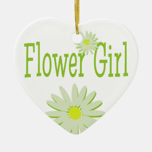 Daisy Wedding/Flower Girl Keramikornament