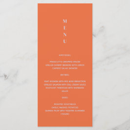 Daisy Wedding Menu Menükarte