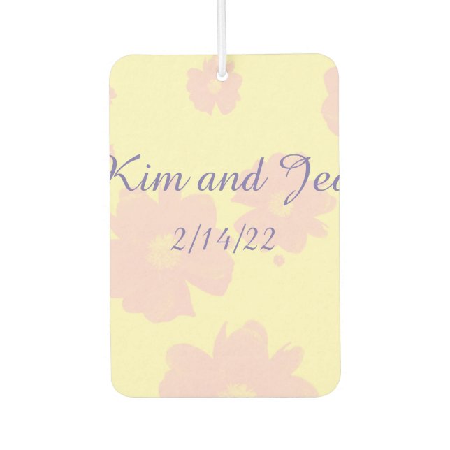 Daisy Wedding Range Car Air Freshener Autolufterfrischer (Vorderseite)