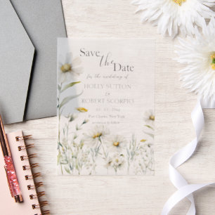 Daisy Wedding Save the Date