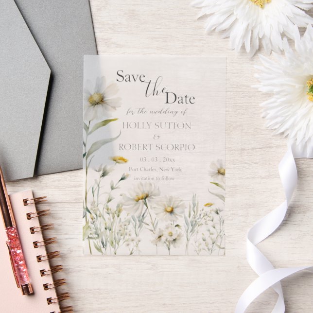 Daisy Wedding Save the Date (Hochzeit)