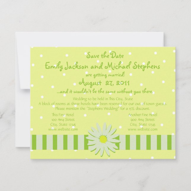 Daisy Wedding/Save the Date Save The Date (Vorderseite)