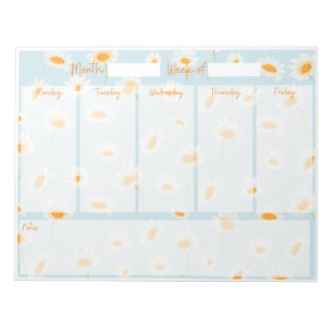 Daisy Weekly Desk Planner Notizblock