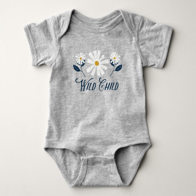 Daisy Wild Child Baby Bodysuit Strampler (Vorderseite)